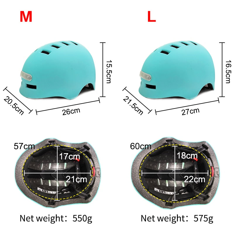 Bicycle Helmet with LED Lights